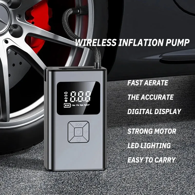 1Set-Car-Mounted-Wireless-Inflation-Pump-Intelligent-Digital-Display ...