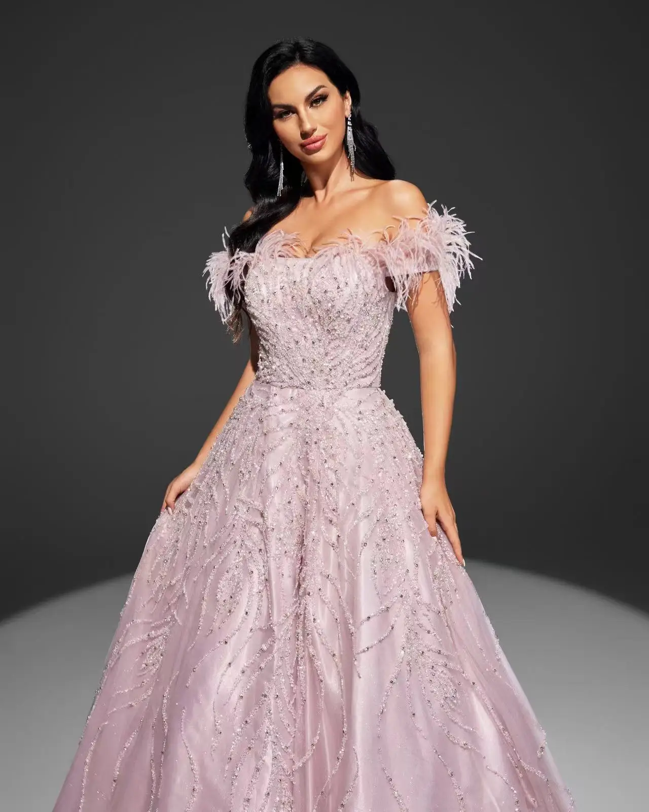 Shalimar Zhang Pink Luxury Long Evening Gowns Arabic Style for Women  Elegant Luxury Fashion Custom Made Customized - AliExpress 320