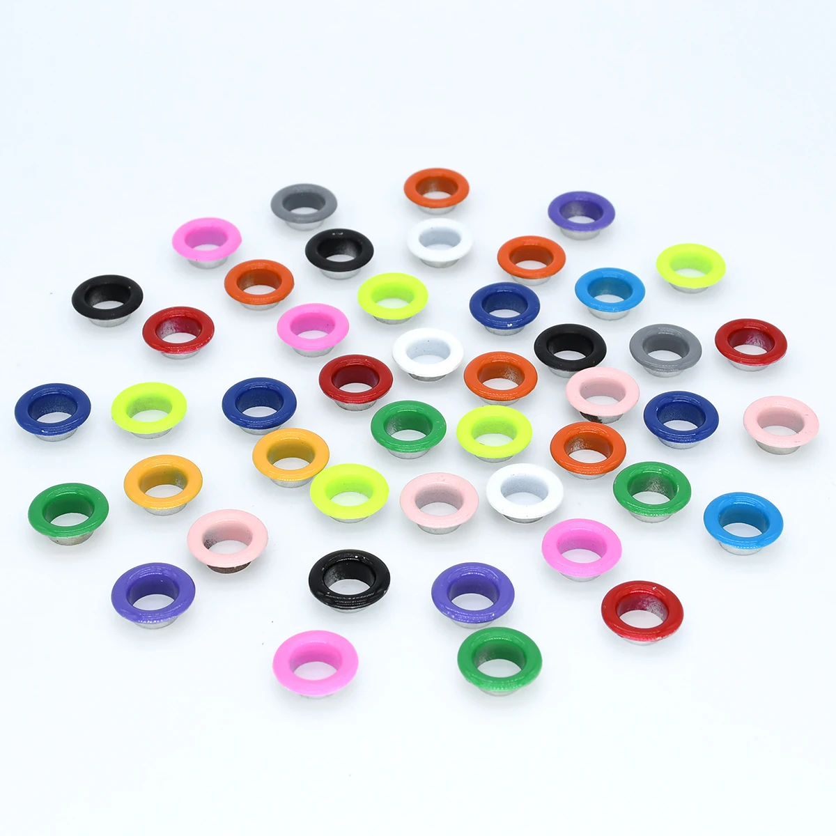 Eyelet grommet ring kit Eyelet grommet ring Grommet eyelet kit 100sets/pack 4mm Metal Eyelets with Washer Repair Grommets for Garment Shoes Leather Craft Bag Belt Hat Decor