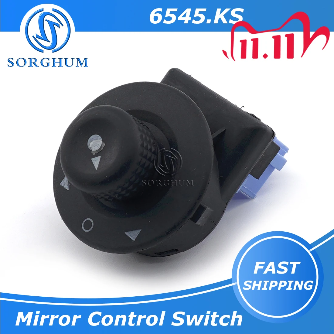 6545.KS 6545KS Seite Master Tür Einstellen Knob Seite Spiegel Schalter Für Peugeot Partner 1007 Für Citroen C2 C3 Xsara Picasso berlingo