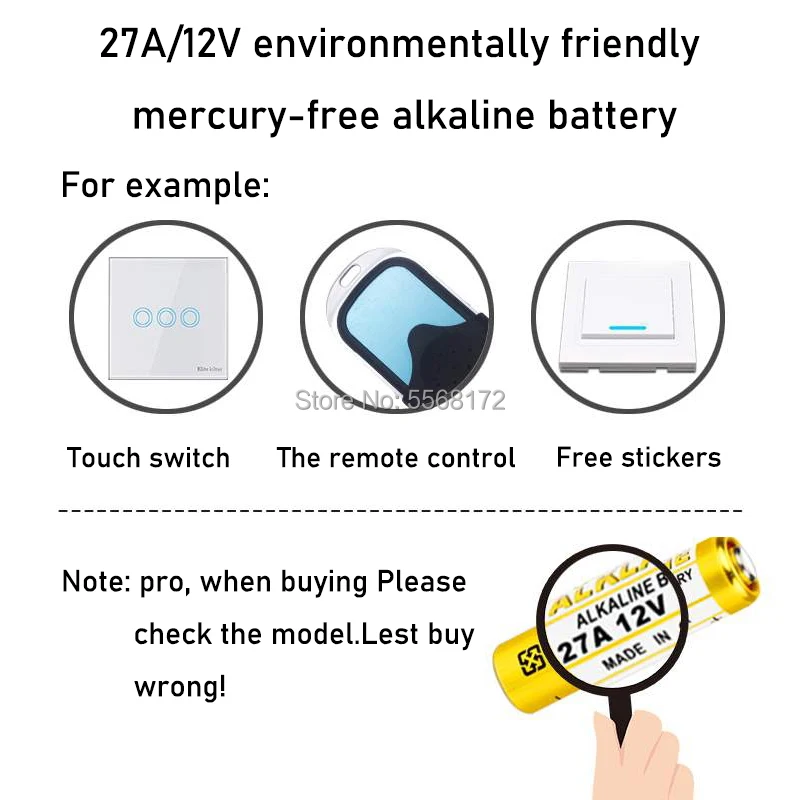 10PCS 12V A27 27A G27A MN27 MS27 GP27A L828 V27GA ALK27A A27BP K27A VR27 R27A Alkaline Dry Battery alkaline battery disposable battery for Alarm Doorbell Car Remote