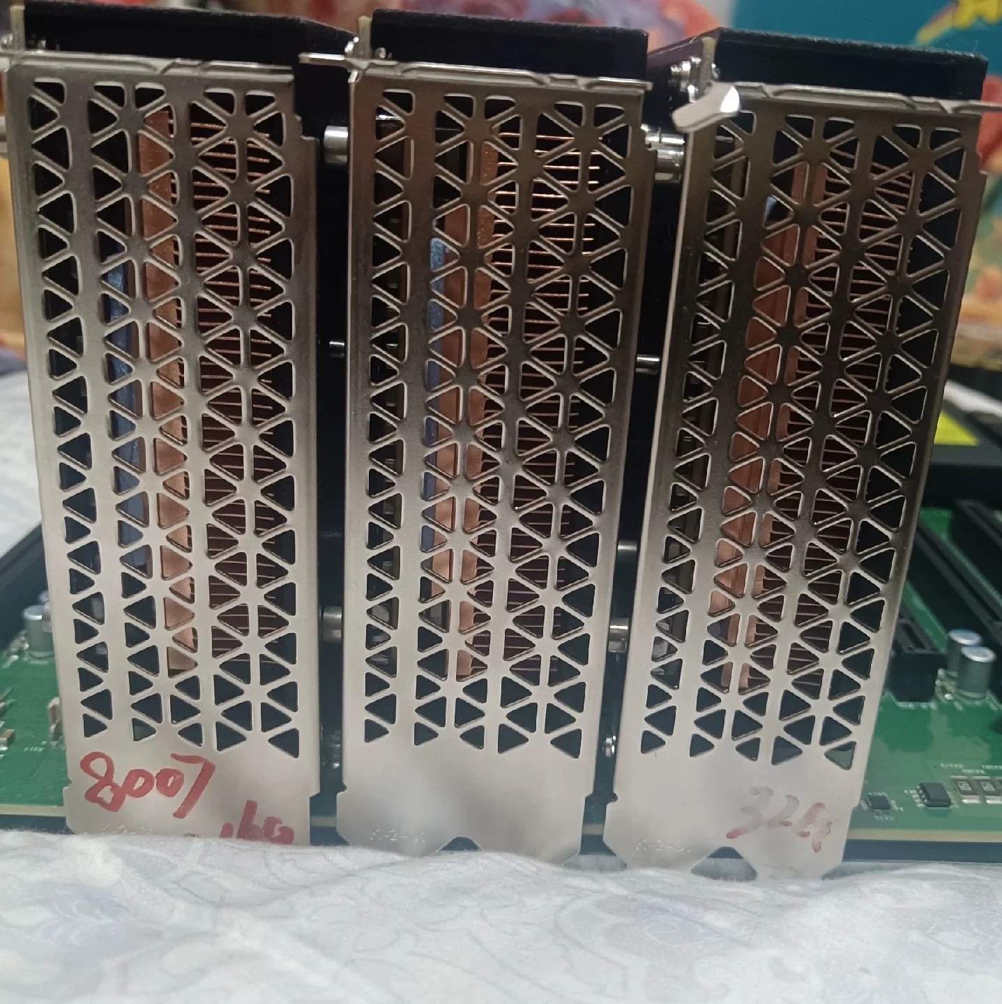 V100 SXM2 - PCIE アダプター ボード、ファン付き固体純銅
