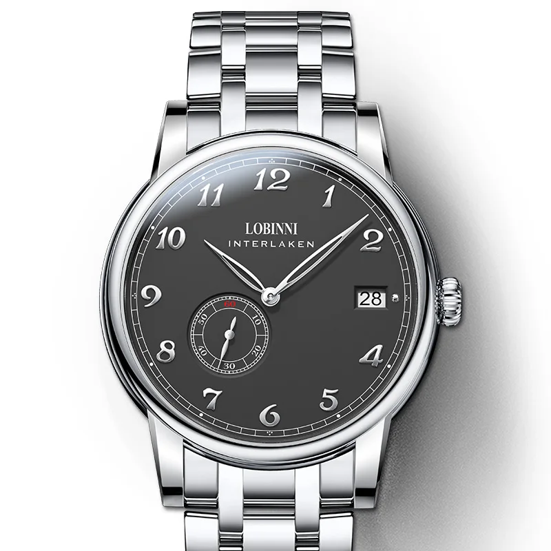 LOBINNI メンズ セルフワインド自動巻き 腕時計 ルビーニ ドレススケルトン ラグジュアリー 50m防水（Men Watch p1） 並行輸入品 LOBINNI メンズ セルフワインド自動巻き 腕時計 ルビーニ ドレス