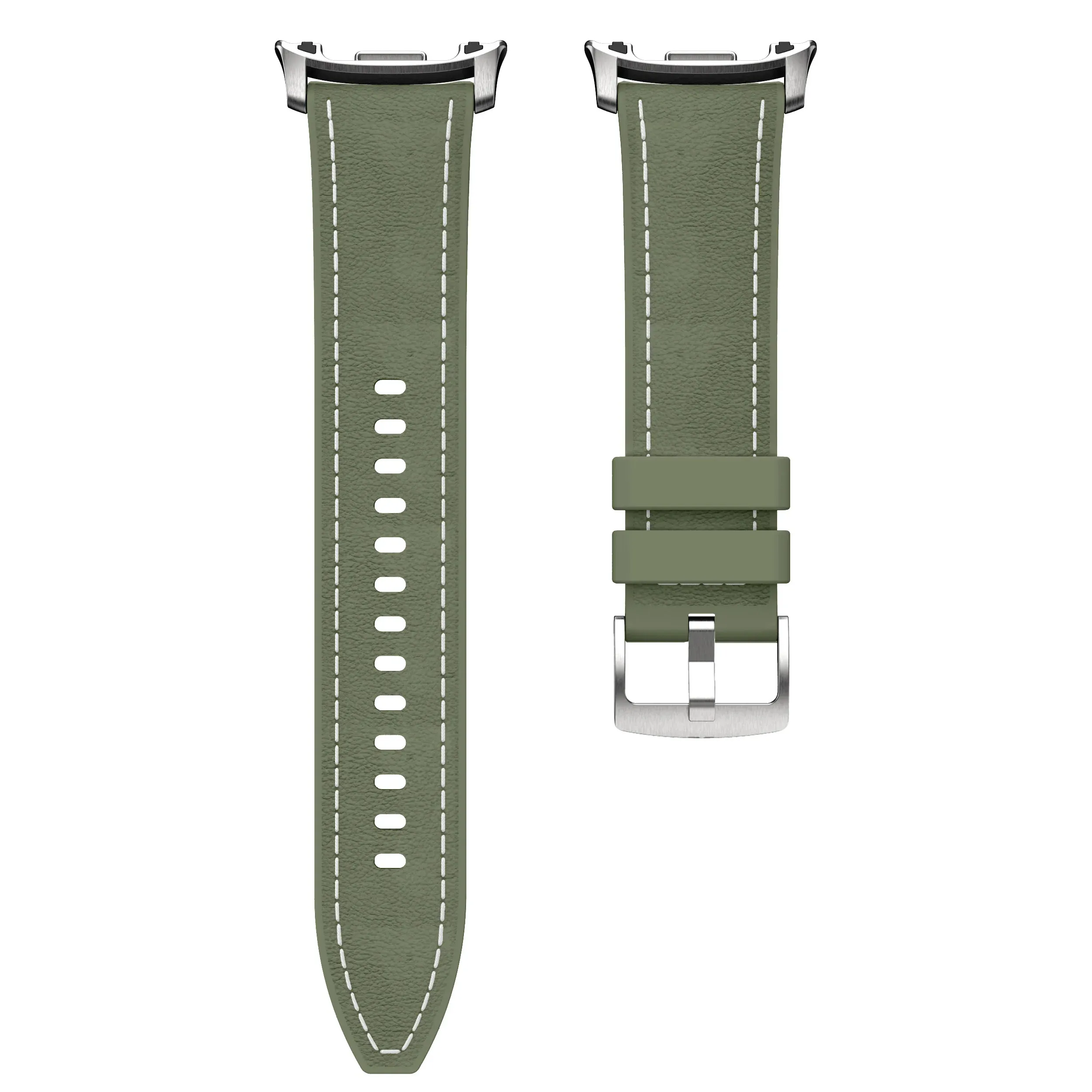 Premium Silicone-Leather Strap for Galaxy Watch 8 - Comfortable and Stylish Wristband Bracelet