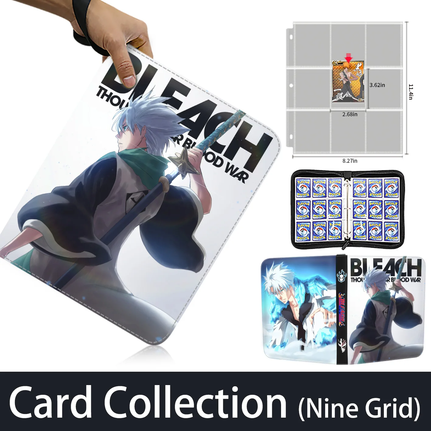 Bleach Card Binder 9 Pocket Trading Card Holder Anime Card