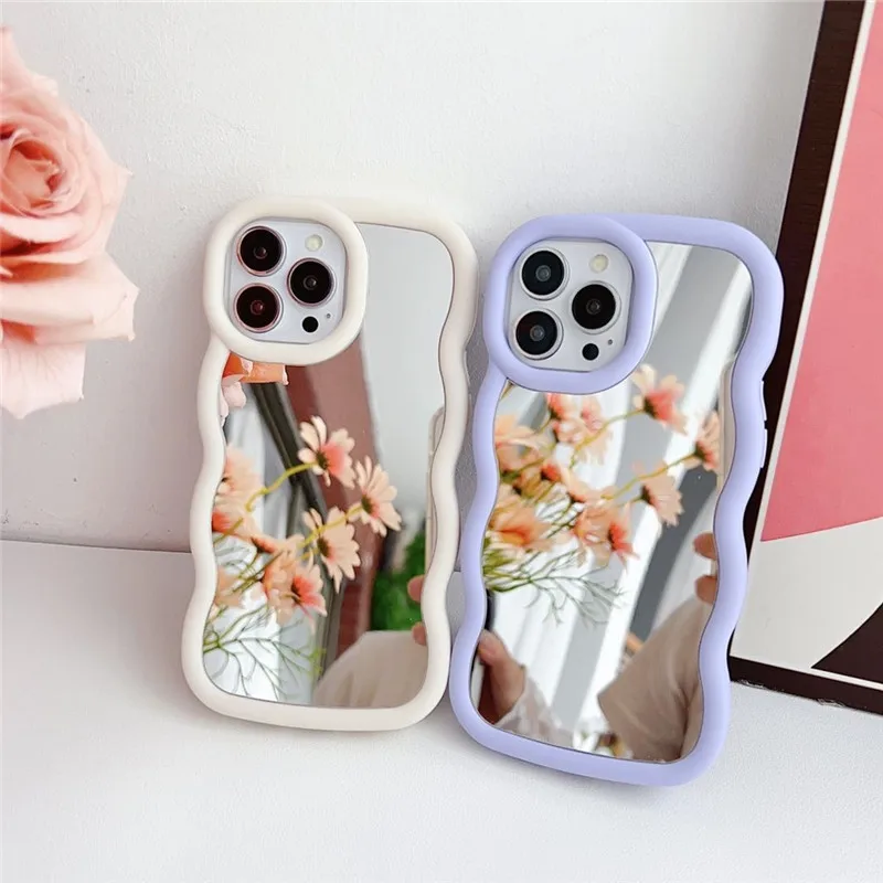 Coque de téléphone Candy Mirror pour Samsung Galaxy A52 A72 A51 A05 A11 A21S A31 A32 A12 A13 A23 A10 A50 A30 Housse en silicone souple_voghion.com