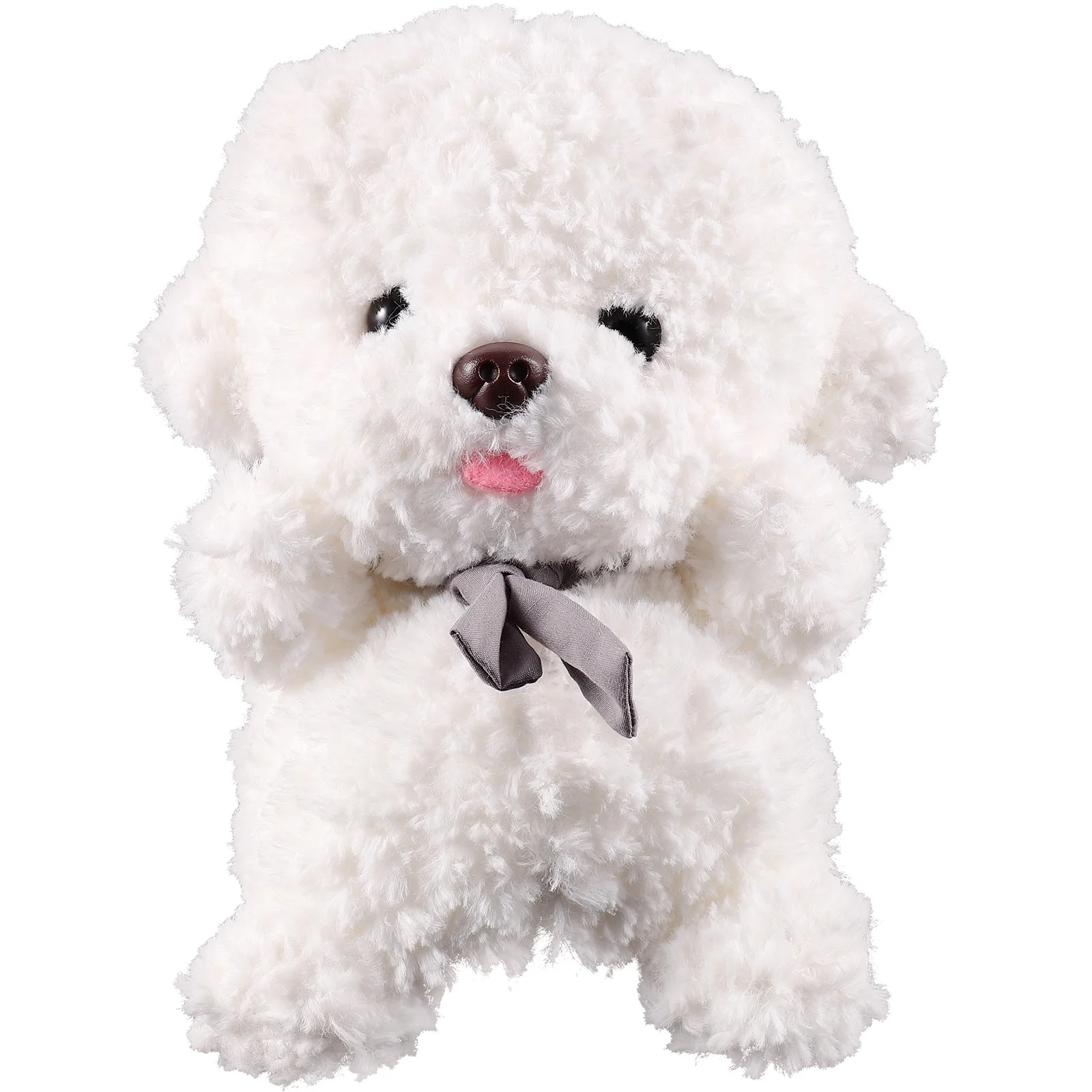 

Bichon Frize Dog Plush Toy Stuffed Animals Small Puppy Appease Realistic Cotton Toys