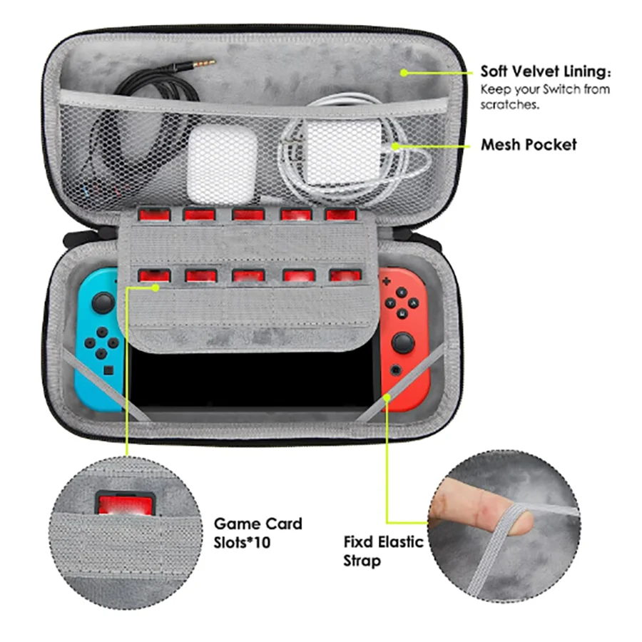 Switch OLED Host Storage Pack Switch Game Host Pack Game Theme Accessories ns Handheld Portable Storage Protection storage bag switch case