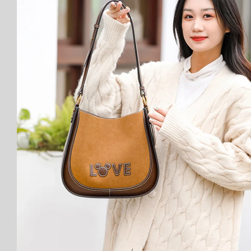

Disney Mickey Purses and Handbags Retro Tote Bags for Women Large Capacity Kawaii Crossbody Shoulder Bag Anime Case Cute Wallet