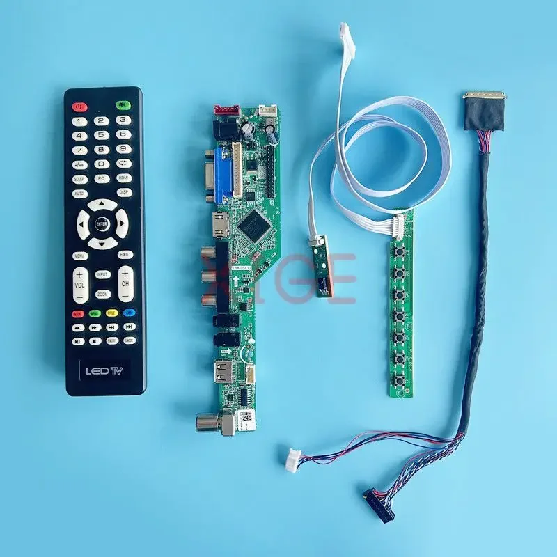 LCD 드라이버 보드 핏, LTN156AT30, LTN156AT32, LTN156AT35, DIY 키트, 노트북 화면, 아날로그 TV, 40 핀, LVDS VGA, HDMI, AV, USB, 1366x768,