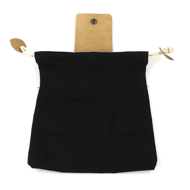 Leather Canvas Multifunctional Outdoor Foraging Bag Jungle Fruit Picking Storage Bags for Hiking Camping Tool