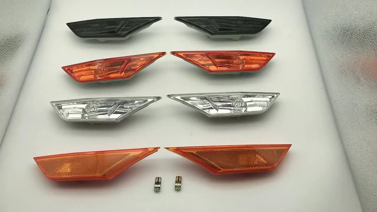 Konuooer Ein Paar Seitenmarkierungsleuchten (Weiß) für MK10 Honda Civic 2016-2021 Blinker Lampen Seitenleuchten Seitenblinker 34300-TET-H01 34350- TET-H01