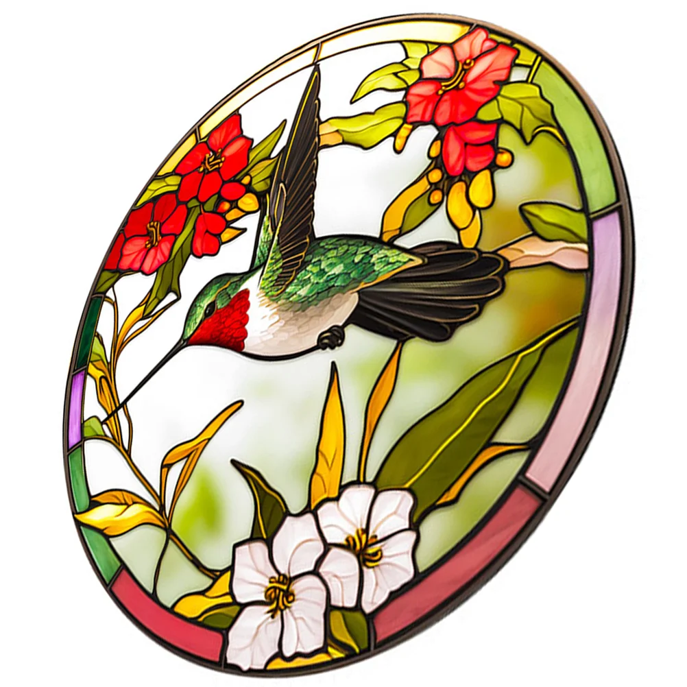 

Hummingbird Butterfly Collision Warning Sticker Window Decor Static Electricity