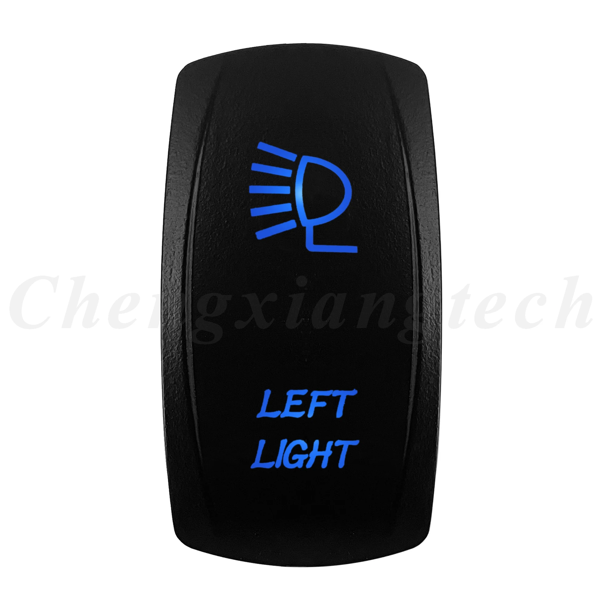 12V 20A Blue LED Waterproof Laser Rocker Switch - IP68 Rated