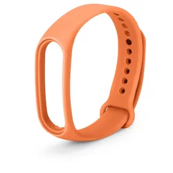 Silicone Sport Replacement Watchbands - Universal Fitness Tracker Strap - Mi band 3 (Dark orange 22)