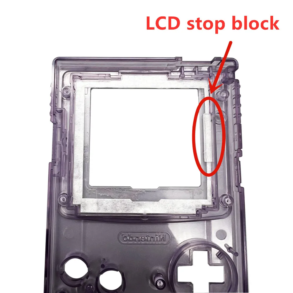 2.45 Inch Backlight Display IPS LCD Screen Kits lcd screen replacement with High Clear IPS Housing for GameBoy Color GBC with Shell Accessories Sets