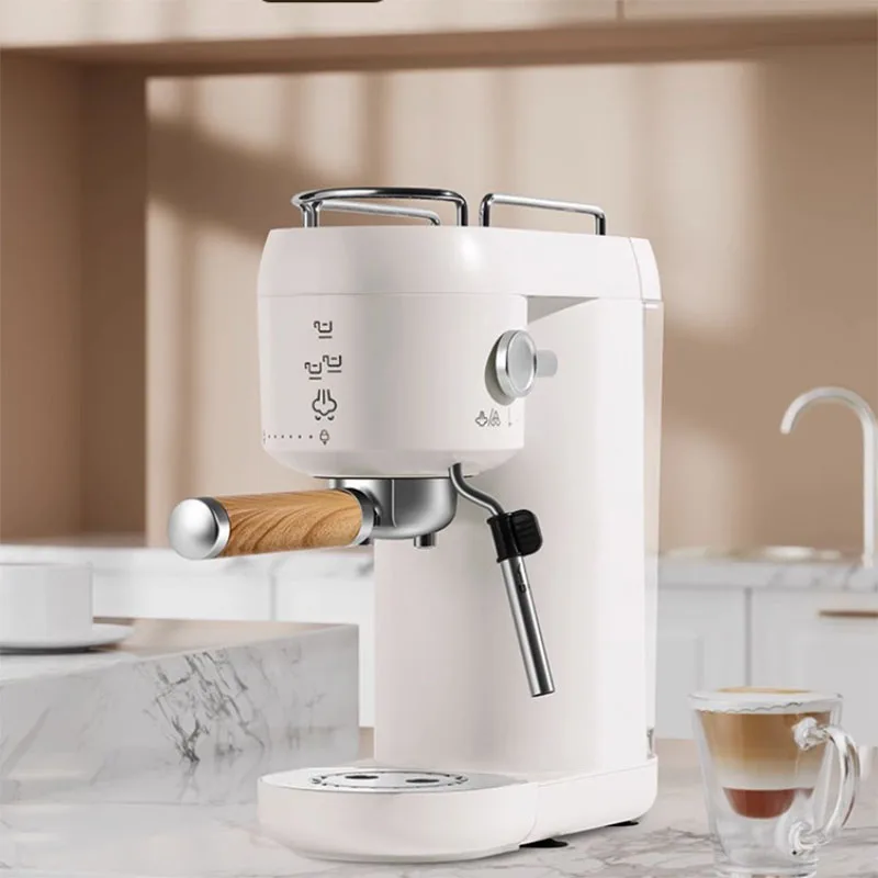 20Bar dual head drip pump pressure 220V 110V semi-automatic espresso machine 1000ml water tank simple one click operation 2