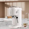 20Bar dual head drip pump pressure 220V 110V semi-automatic espresso machine 1000ml water tank simple one click operation 2
