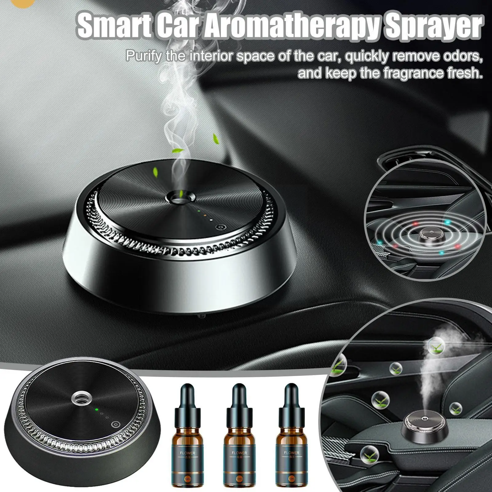 Auto Air Diffuser Car Perfume Flavoring Aromatherapy Freshener Fogger Car Perfume Car Air Sprayer Accessories Fragrance B5H4