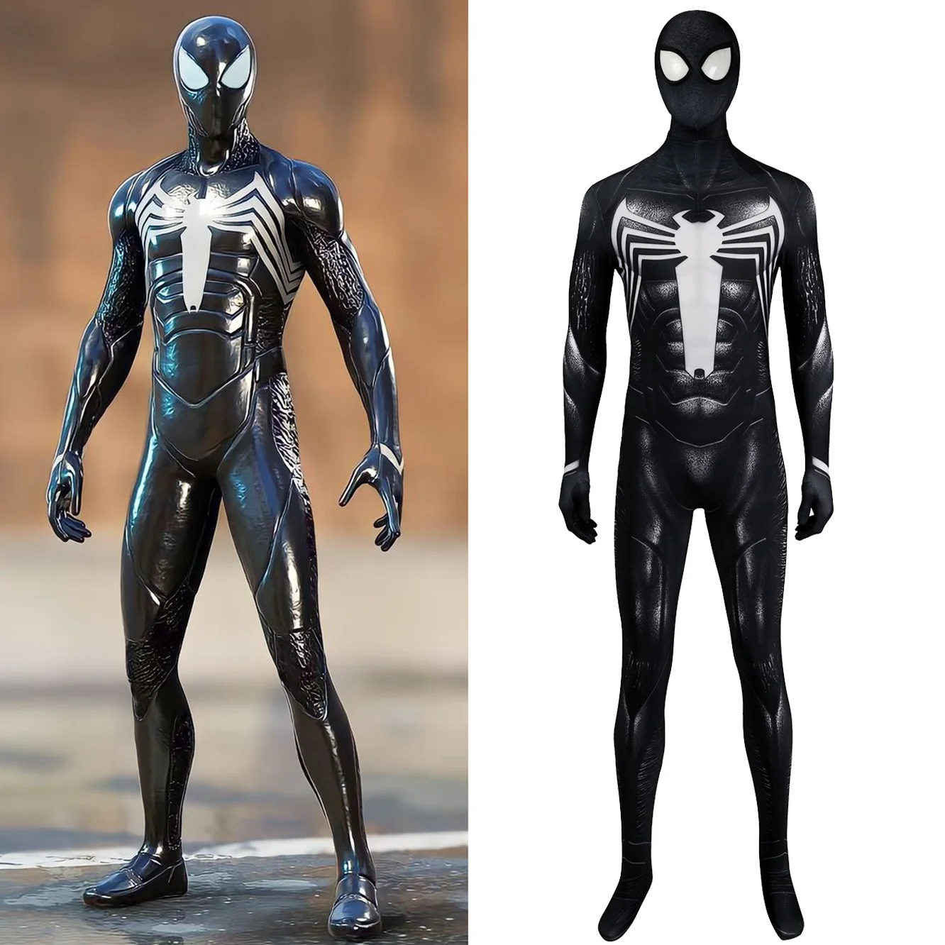 Spider 2 Venom Cosplay Spiderman Costume Supereroe 3D Stampato Spandex Body Venom Symbiote Spiderman Costume Halloween Outfit