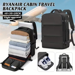 Unisex Waterproof Travel Backpack - Business, College & Carry - On Bag (Black)