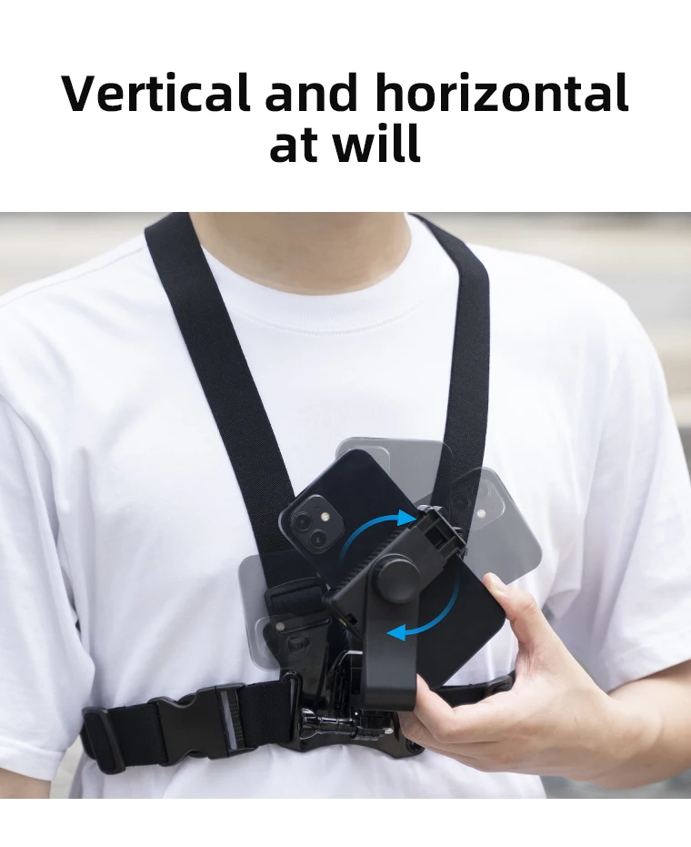 TELESIN Action Camera Head Strap Chest Belt Mount Mount For GoPro Hero 11 10 9 8