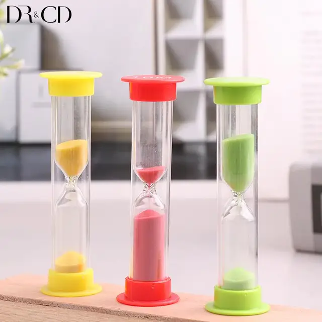 1/2/3/5/10 Minutes Mini Hourglass Plastic Bottle With Colored Sand Children Early Education Toy Classic Timing Toys 2