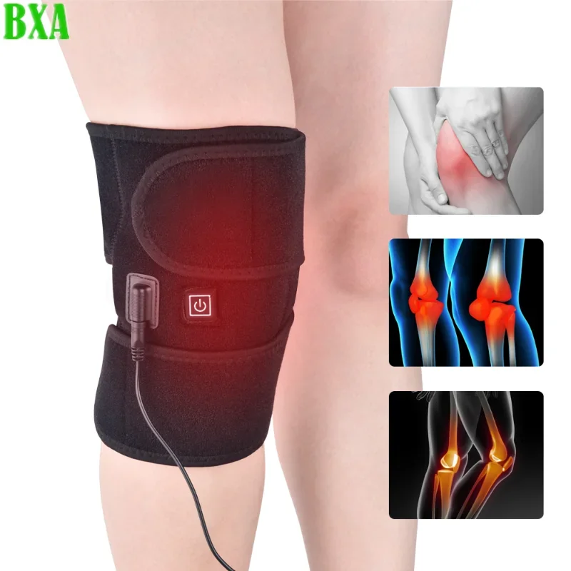 

New Leg Heating Knee Pads Infrared Heated Therapy Hot Compress Knee Arthritis Pain Relief Back Shoulder Elbow Brace Healthy