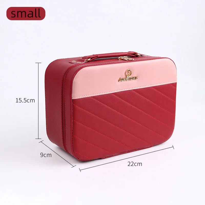 Large-capacity Cosmetic Bag PU Soft Waterproof High-color Cosmetic Case Multifunctional Skincare Organizer Makeup Bag Wholesale