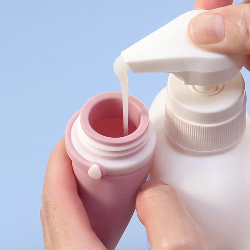 Refillable Silicone Travel Bottle 30/60/90ml Leakproof Refillable Bottle For Shampoo Skin Care Products Portable Travel Supplies