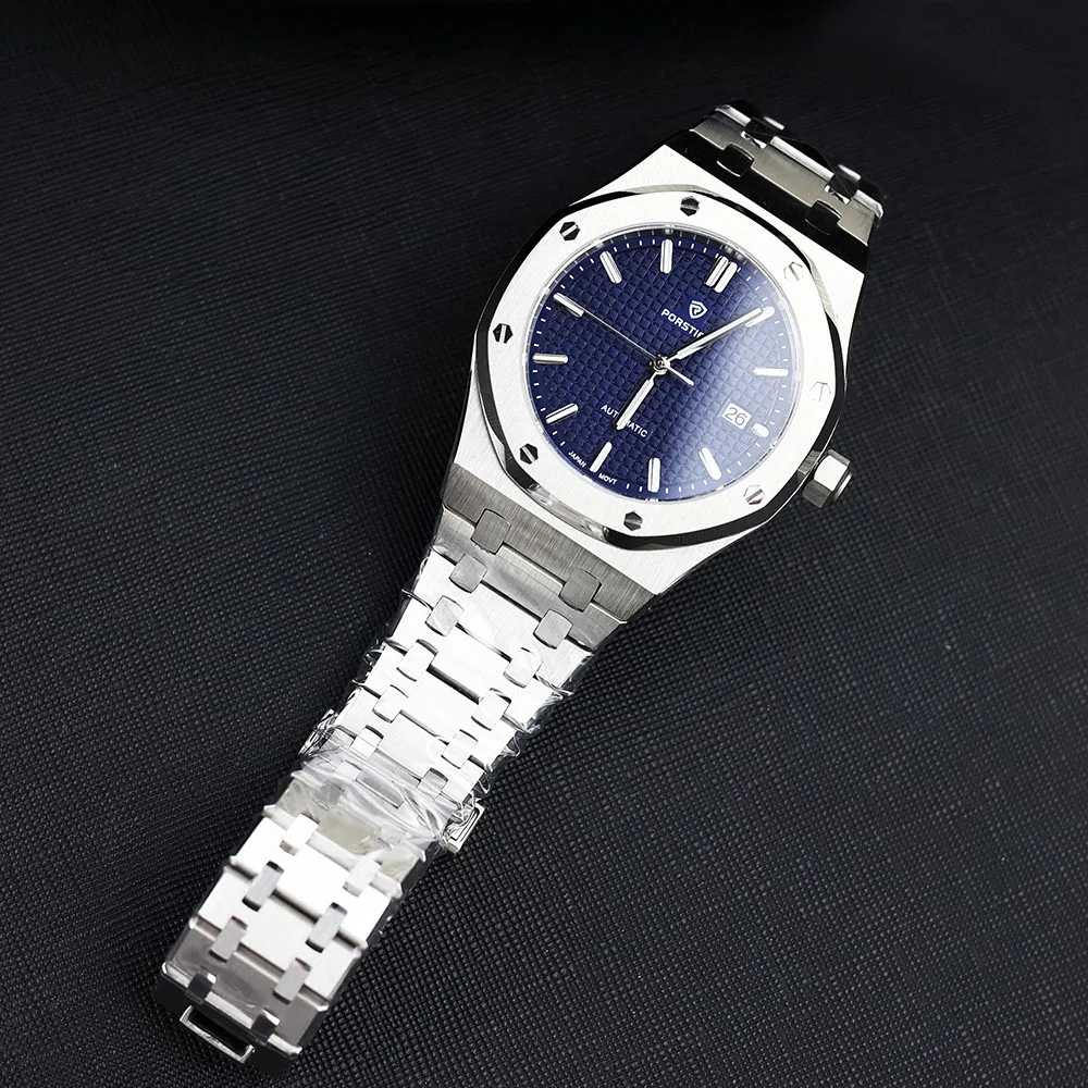 New PORSTIER Luxury 41mm NH35 Automatic Watch for men Mechanical Watches Luminous Dial Sapphier Staniless steel Waterproof Clock Sd1f23f61a58c490ba659b5bab5f6218b4