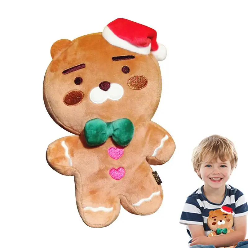 

Имбирная плюшевая игрушка, искусственное украшение для рождества, подушка для обнимания, печенье, мягкая плюшевая игрушка, новогодние подарки для