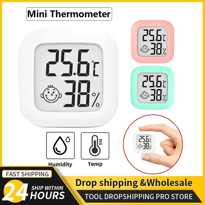 Mini LCD Digital Thermometer Hygrometer Indoor Room Electronic Temperature Humidity Meter Sensor Gauge Weather Station for Home