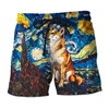 Funny Shiba Inu Graphic Beach Short Fashion Summer 3D Cute Dog Printed Holiday Vacation Swim Trunks Loose Streetwear Short Pants 4