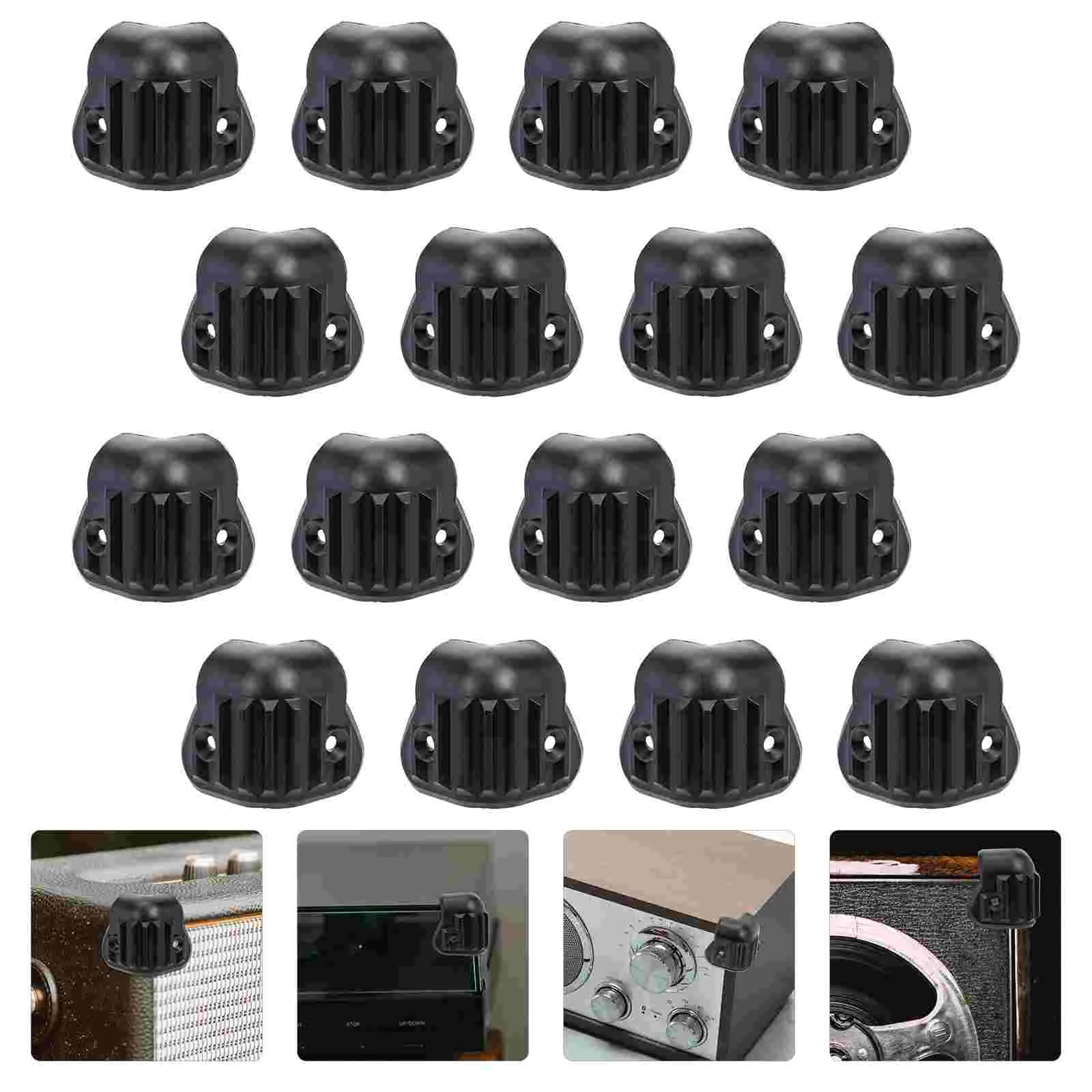 Sound Box Protectors Speaker Corner Protectors Plastic Corner Protectors for Audio Speaker Protection Replacement