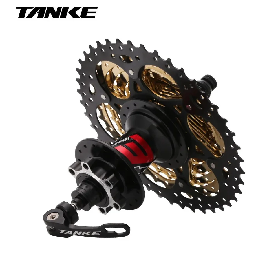 Moyeux de vélo de neige 135 mm x 195 mm 36 trous filetage frein à