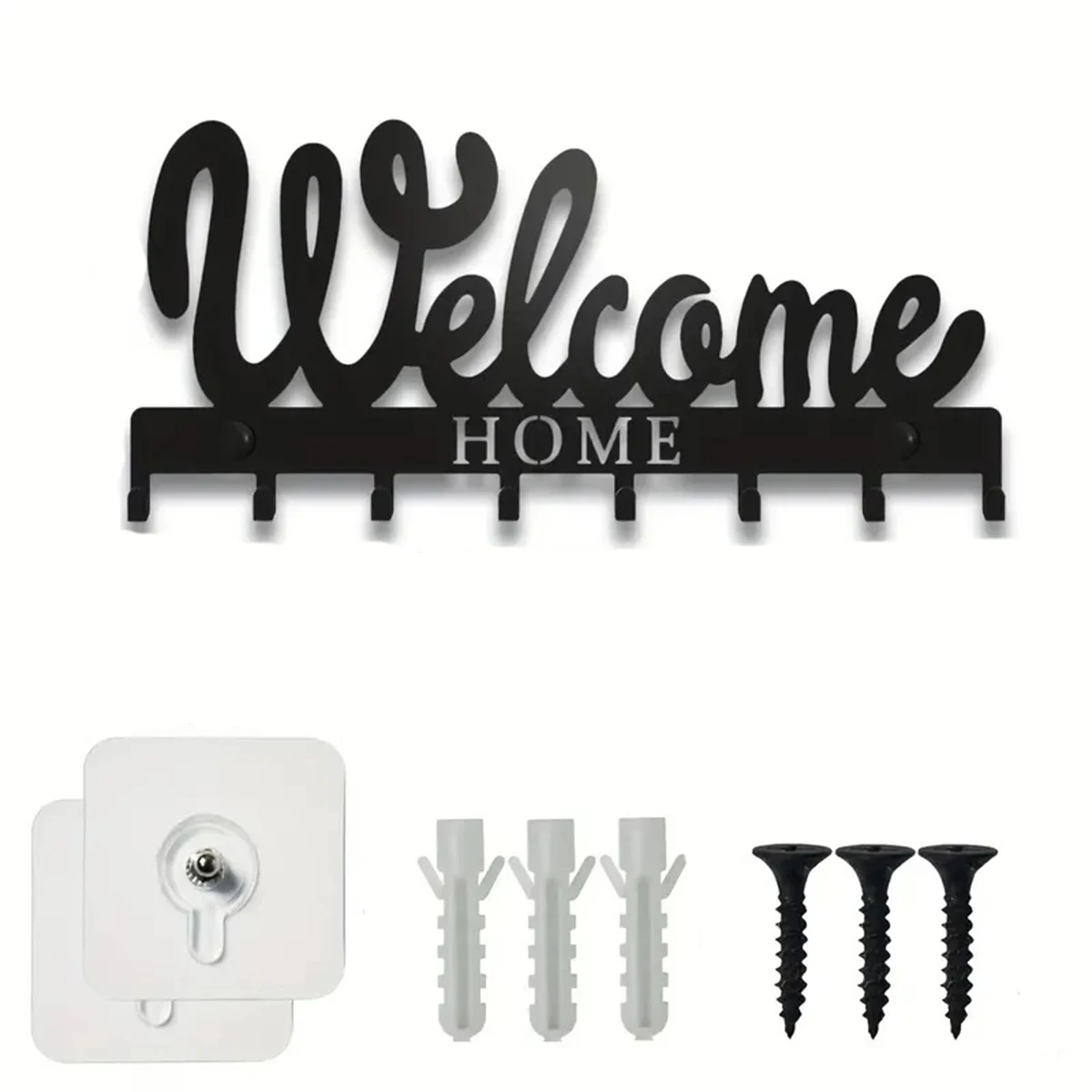 Wall Mounted Sweet Home Decorative Key Holder, Key Wall Hook, Creative Key Holder For Front Door 6