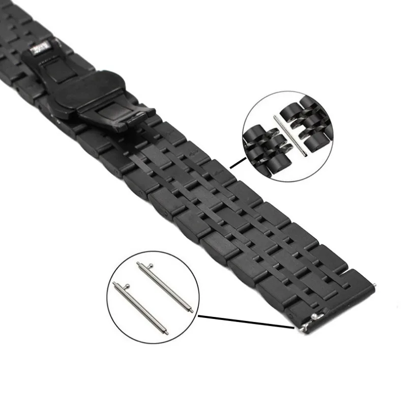 22mm 20mm Metal Strap for Samsung Galaxy Watch 4/5/6 Frontier Stainless Steel Bracelet for Huawei Watch 3/4 Pro/amazfit GTR/GTS