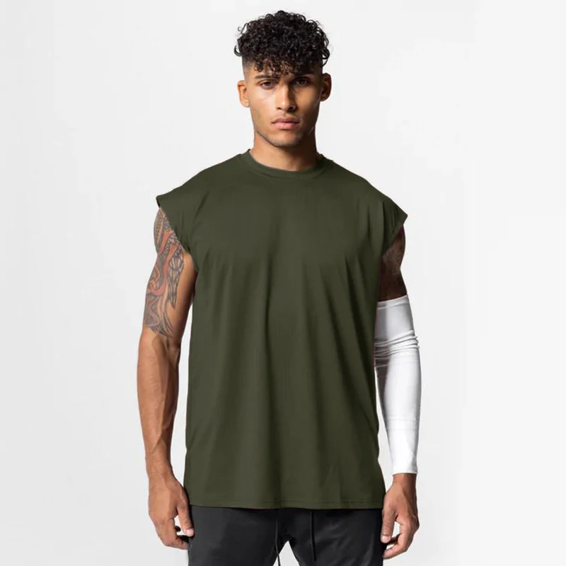 

Tank Top for Men Mesh Quick Dry Sleeveless Shirts Summer Mens Fitness Clothing Loose Gym Clothes Workout Solid Color Vest Tops