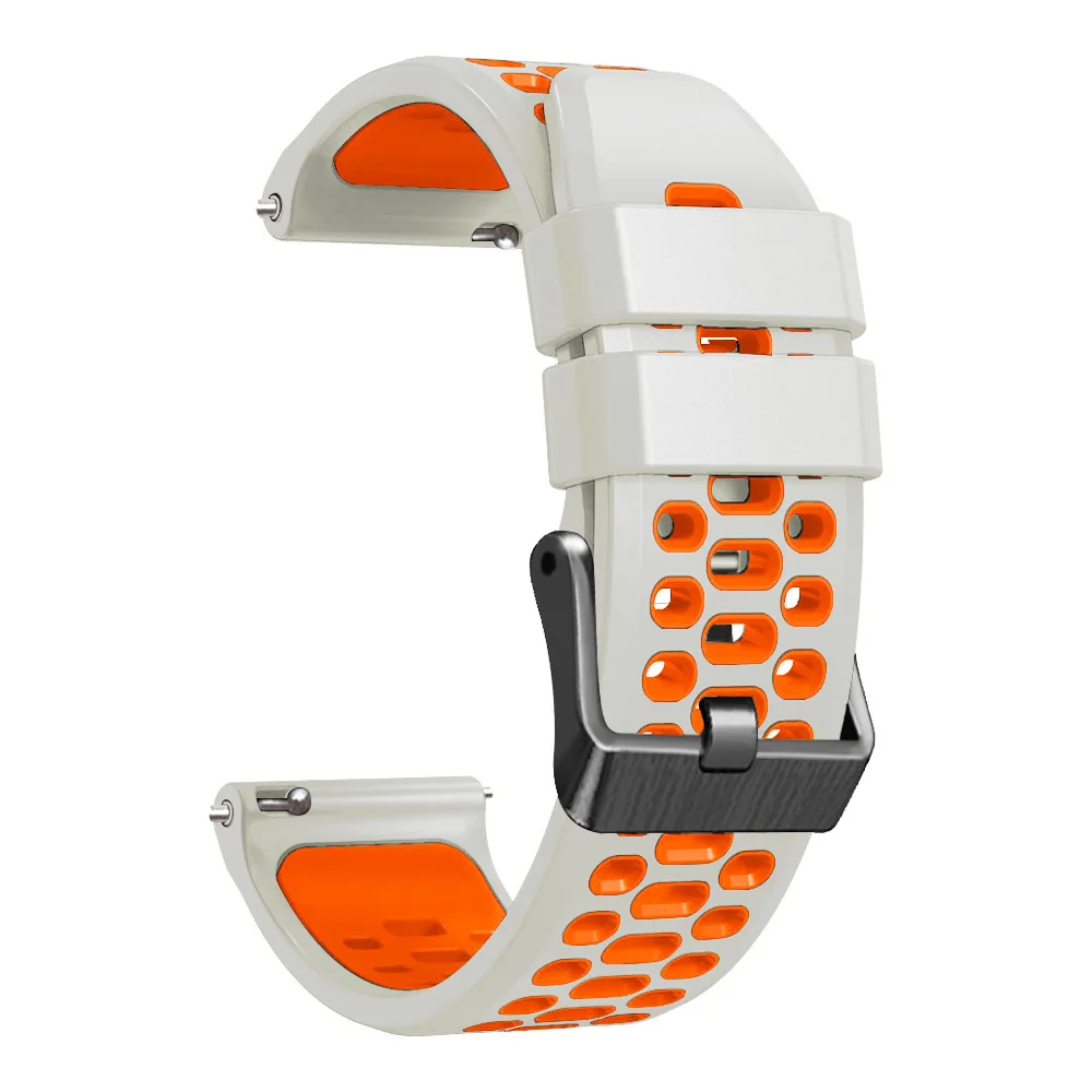 Breathable Sport Silicone Strap, 22mm - Universal Fit Bracelet