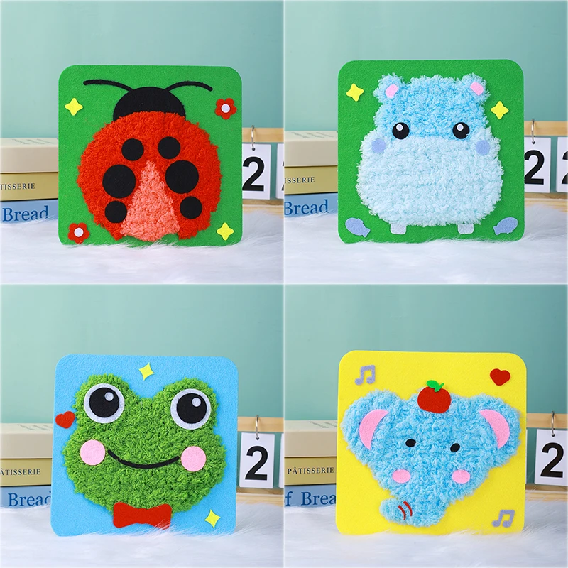 DIY Animal Sewing Kit for Kids: Beginner Craft Set to Create Cute Felt Animals