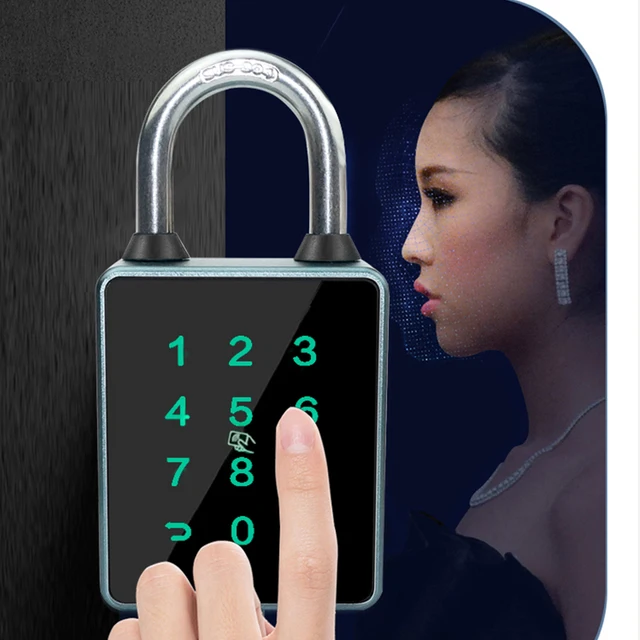 TUYA/TTLOCK APP Anti Theft Padlock Keyless Fingerprint Padlock Aluminum Alloy IP65 Waterproof for Cabinet Backpack 3