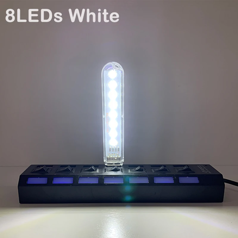 ตัวเลือกสินค้า โคมไฟตั้งโต๊ะ LED สีสวย 4 ดวง ประหยัดไฟ USB