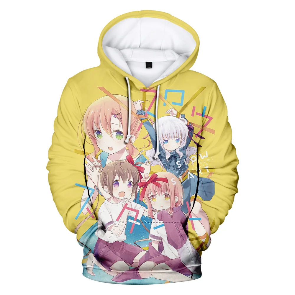 

3D Prints Slow Start Anime Hoodie Women Men Hooded Sweatshirt Fashion Streetwear Pullover Tracksuit Clothes