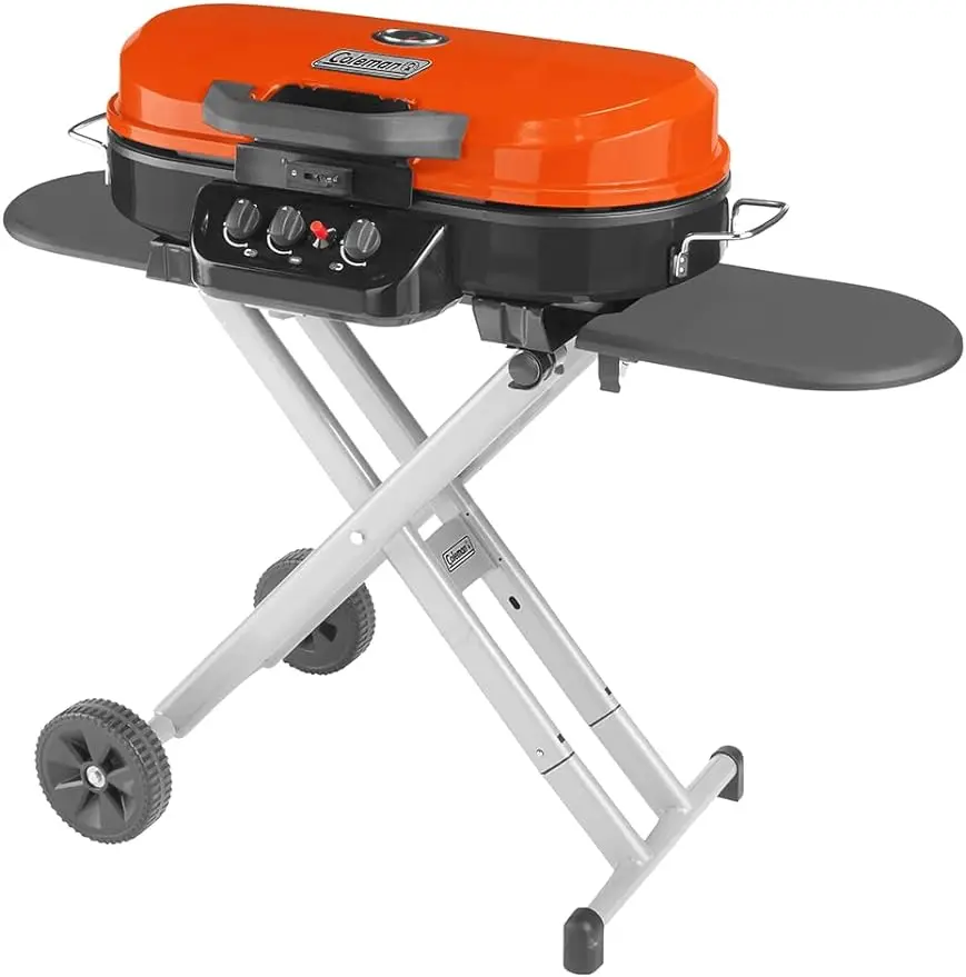 

Coleman RoadTrip 285 Portable Stand-Up Propane Grill, Gas Grill with 3 Adjustable Burners & Instastart Push-Button Ignition