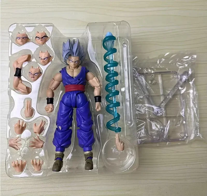 1PC SHF 손오반 비스트 액션 피규어 PVC 가동식 수집용 인형 애니메이션 초사이어인 오반 피규어 모델 장난감 선물 17cm