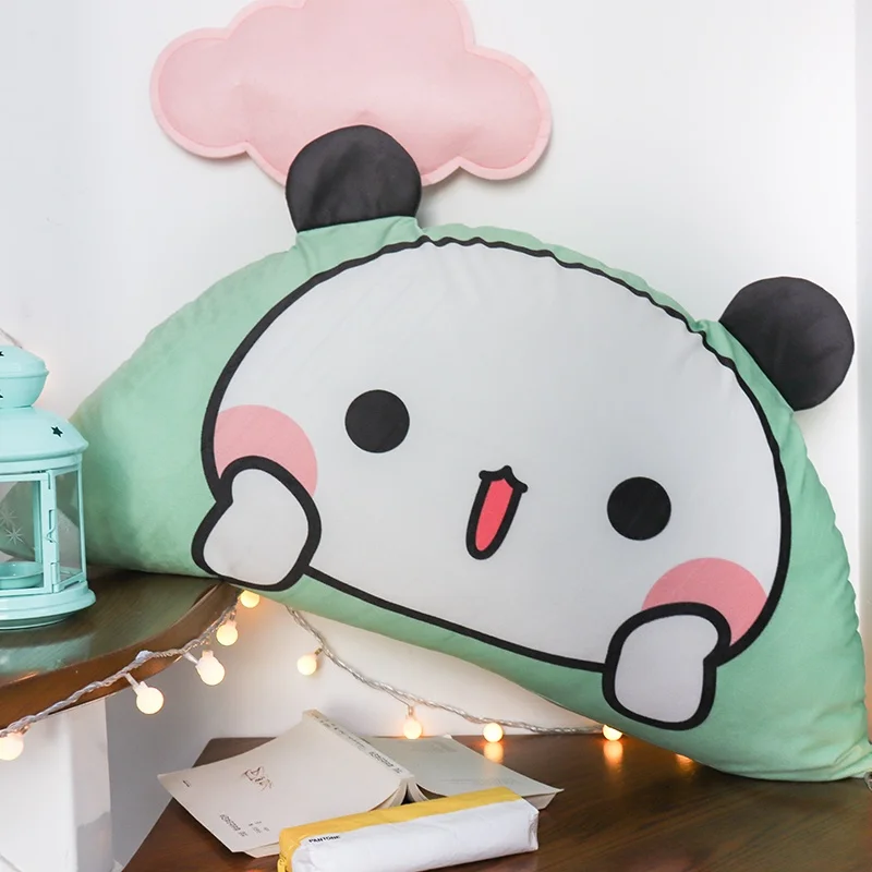 

45cm Bubu And Lala Dudu Panda Cute Cartoon Backrest Bedside Cushion Girl's Heart Gift Cushion Can Be Removed And Washed