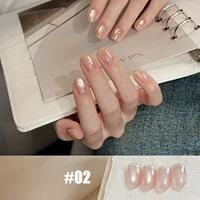 MIANEL 2026 Vernis Gel Effet Œil de Chat Crème Transparent Glacé Perles de Verre Satinées Poudre Magnétique Fine Blanc Porcelaine Nail Art 5
