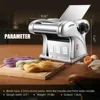 Electric Pasta Maker Noodle Maker Pasta Making Machine Dough Roller Cutter Thickness Adjustable Stainless Steel US 110V 6