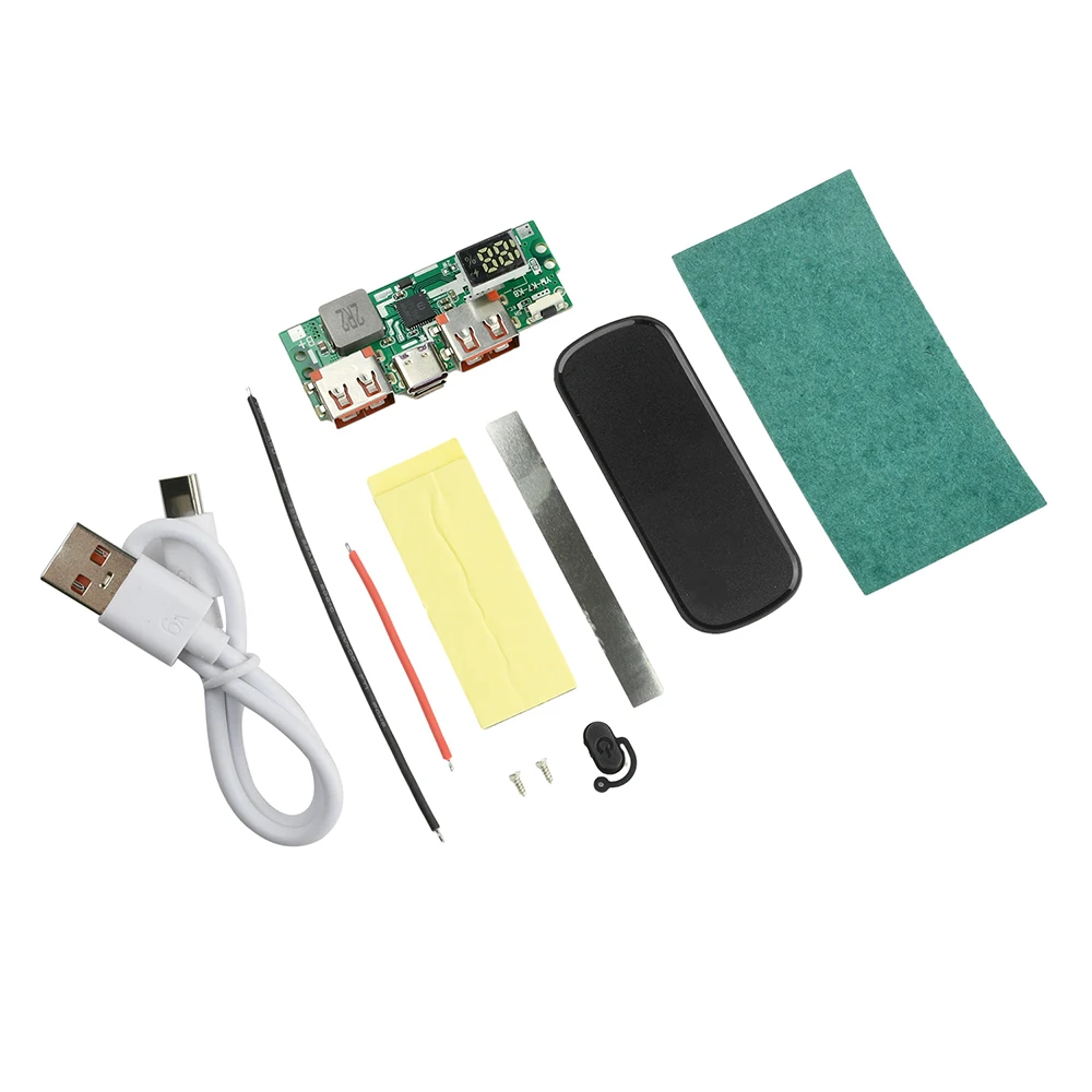 20000mAh 22.5W Ricarica rapida Power Bank Kit fai da te 1260110 Custodia batteria Power Bank Kit fai da te Nero Bianco Power Bank Case - immagine 2